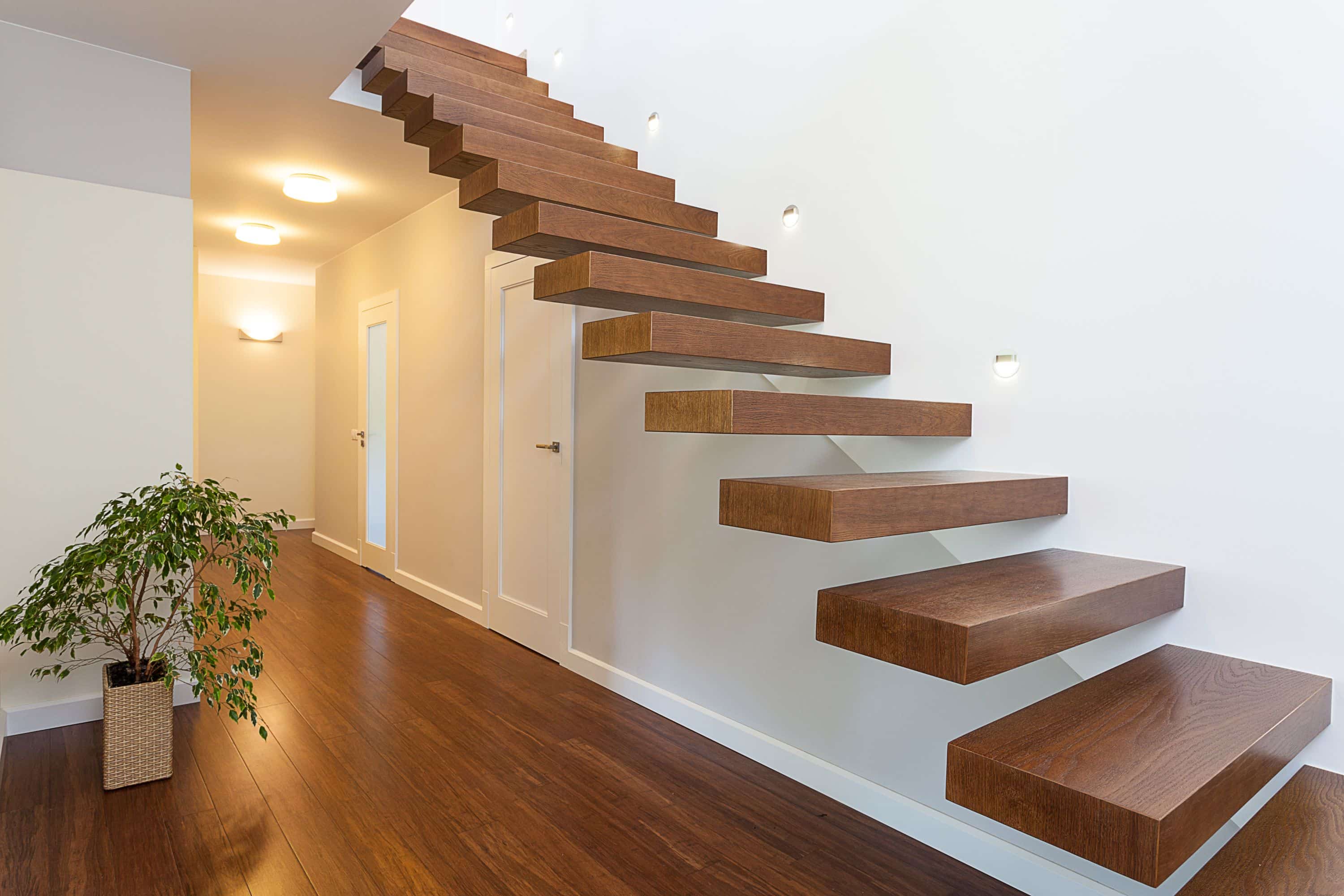 escalier flottant design